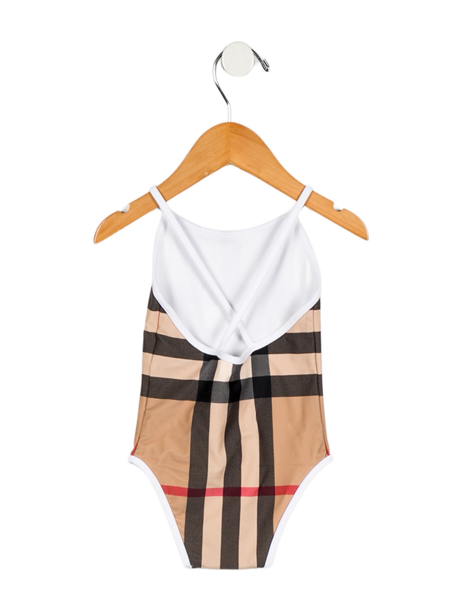 Burberry Girls' Check Print Swimsuit w/ Tags
