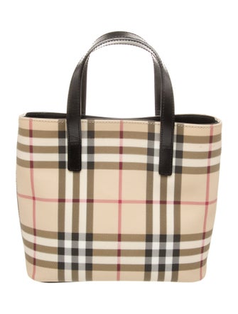 Burberry London Nova Check Top Handle Bag