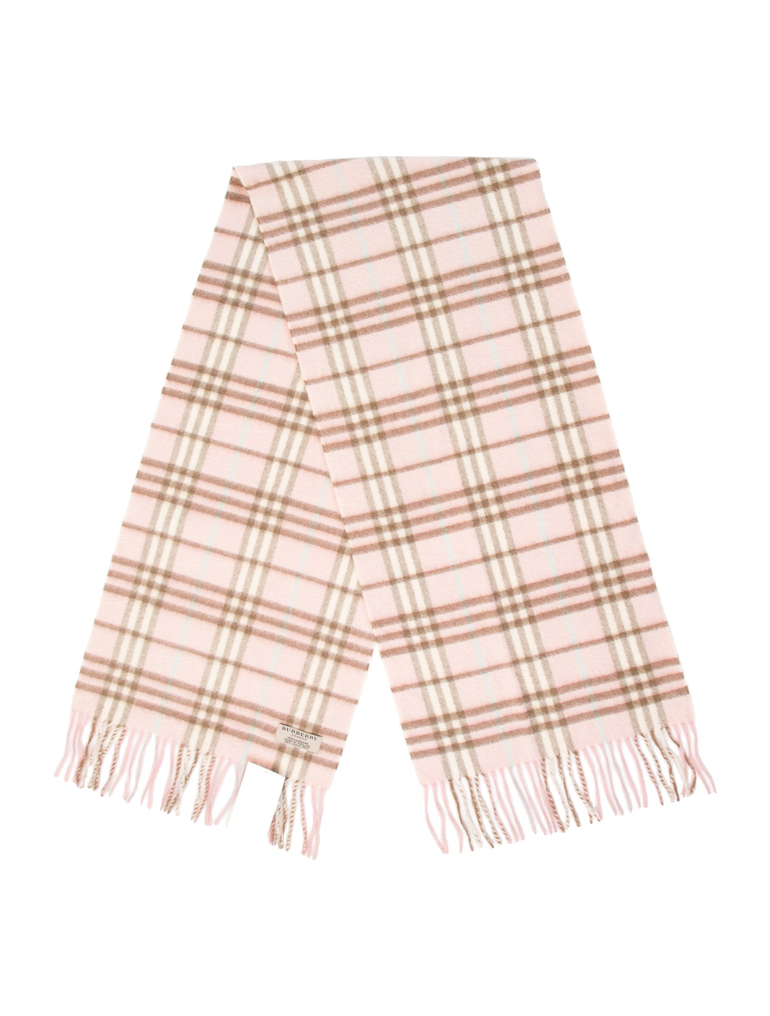 Burberry London Cashmere Vintage Check Scarf