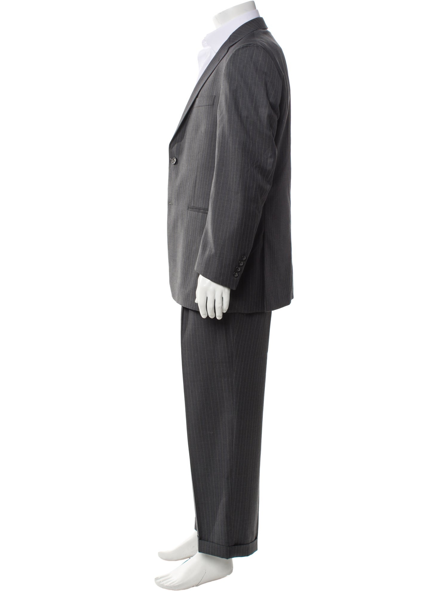 Burberry London Wool Striped Two-Piece Suit