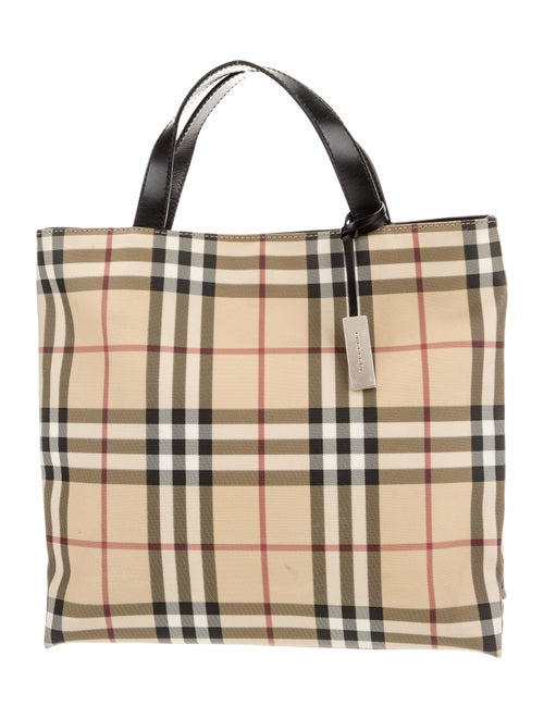 Burberry London Nova Check Top Handle Bag