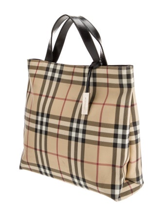 Burberry London Nova Check Top Handle Bag