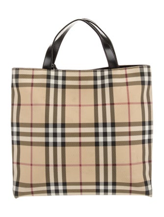 Burberry London Nova Check Top Handle Bag