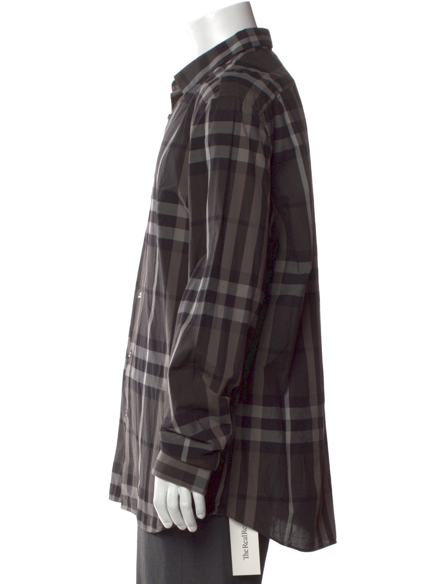 Burberry London Abstract Check Long Sleeve Shirt