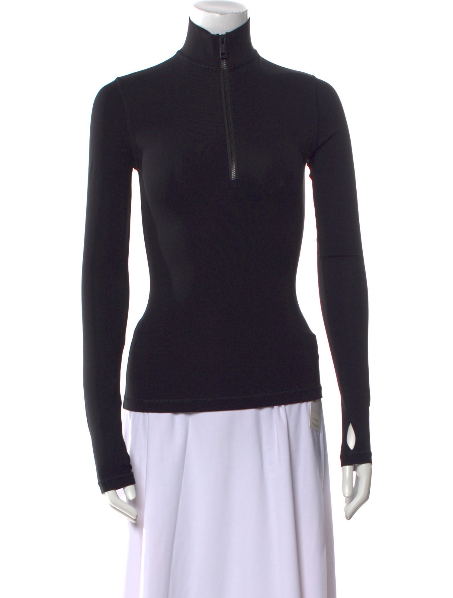 Burberry Mock Neck Long Sleeve Sweatshirt