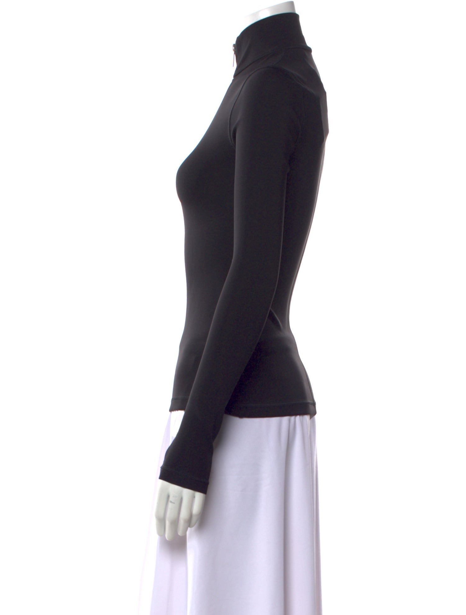 Burberry Mock Neck Long Sleeve Sweatshirt