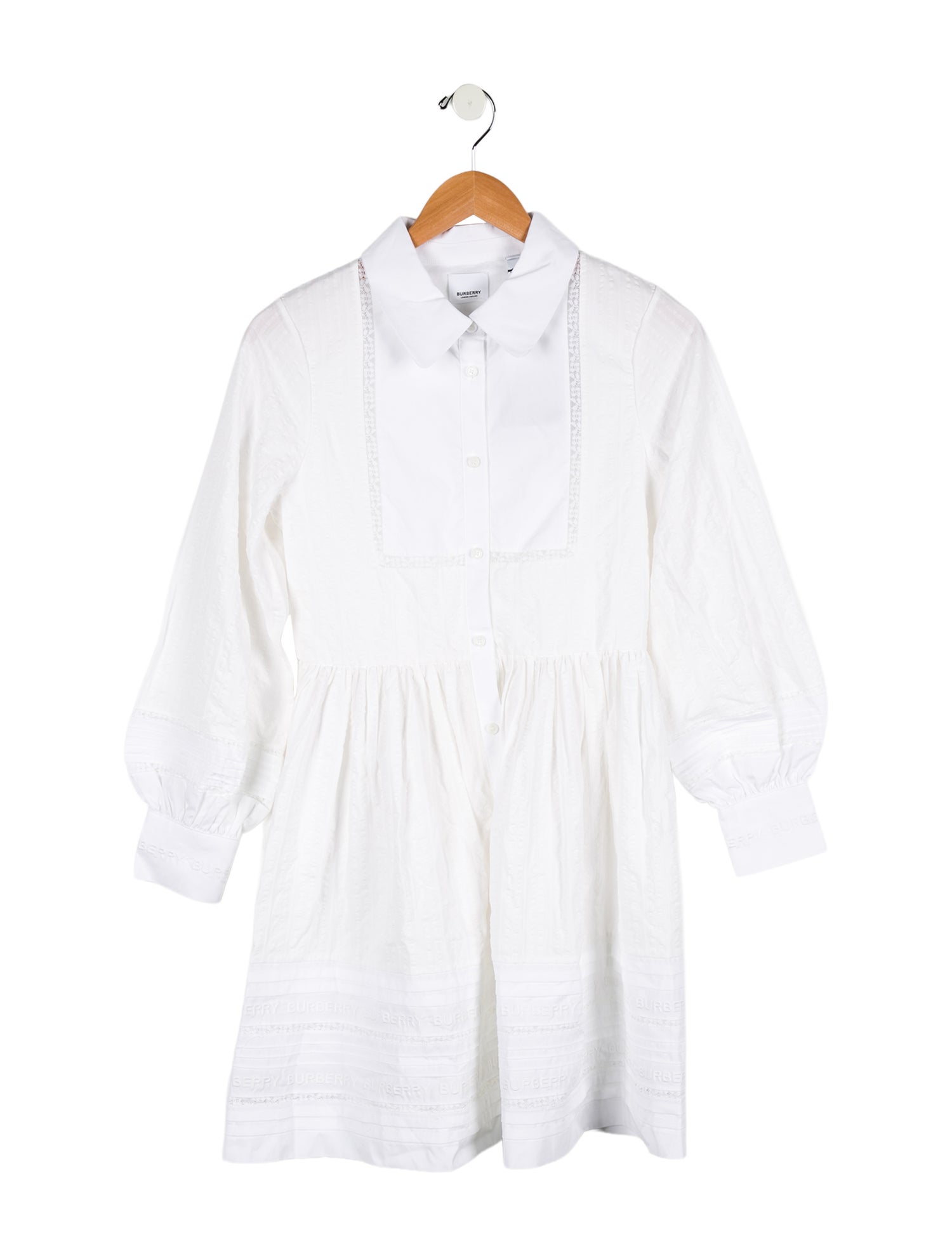 Burberry Girls' Long Sleeve Collared Dress w/ Tags