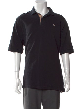 Burberry London Nova Check Pattern Collar Polo Shirt
