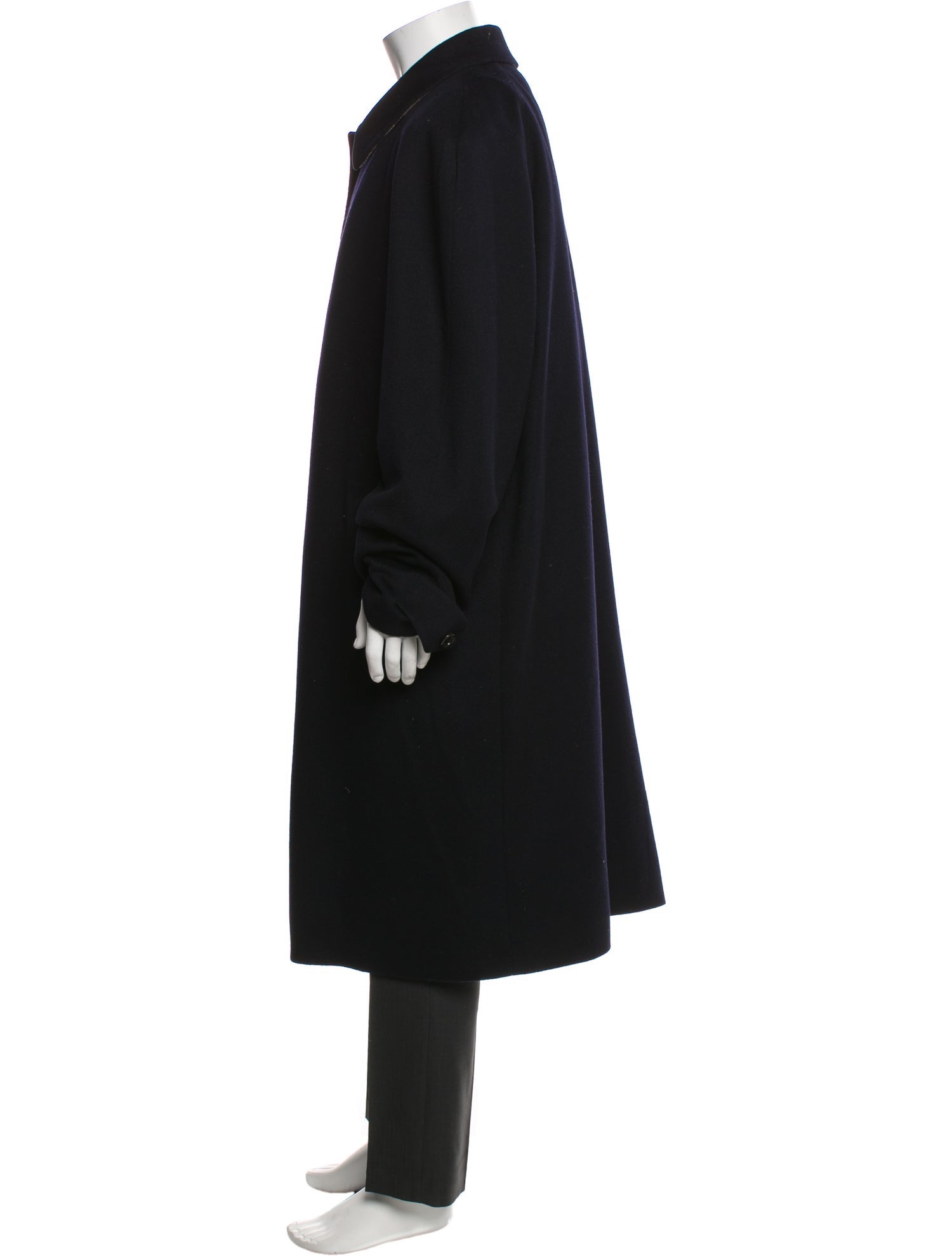 Burberry London Nova Check Pattern Wool Trench Coat