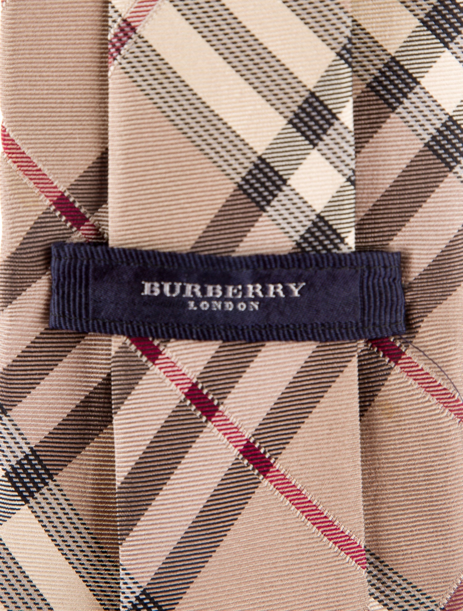 Burberry London Pattern Print Silk Tie
