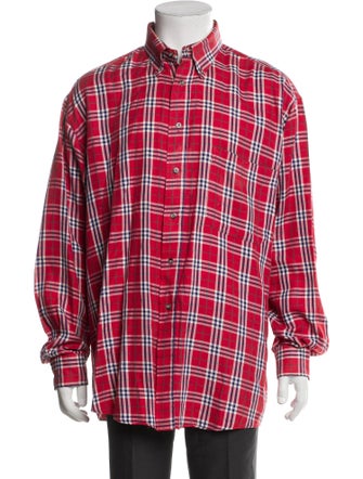 Burberry London Nova Check Pattern Long Sleeve Shirt
