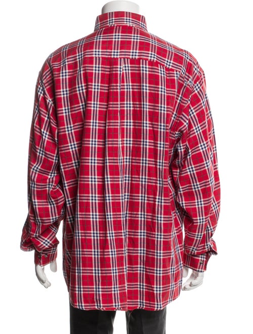 Burberry London Nova Check Pattern Long Sleeve Shirt