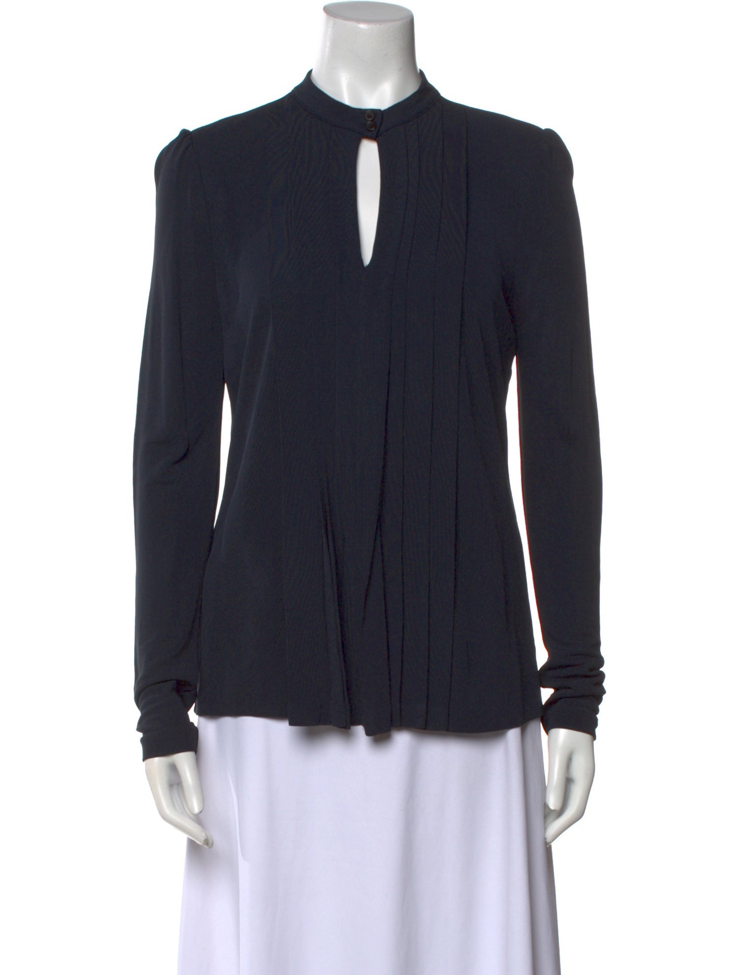 Burberry London Tie Neck Long Sleeve Top