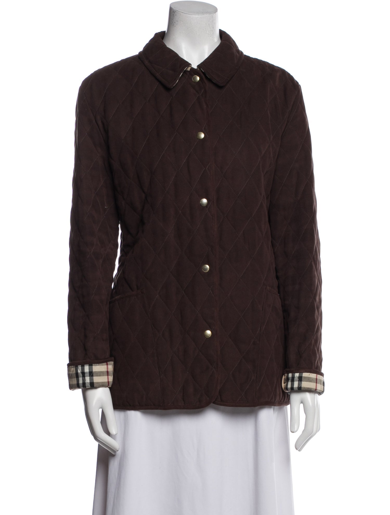 Burberry London Plaid Print Jacket