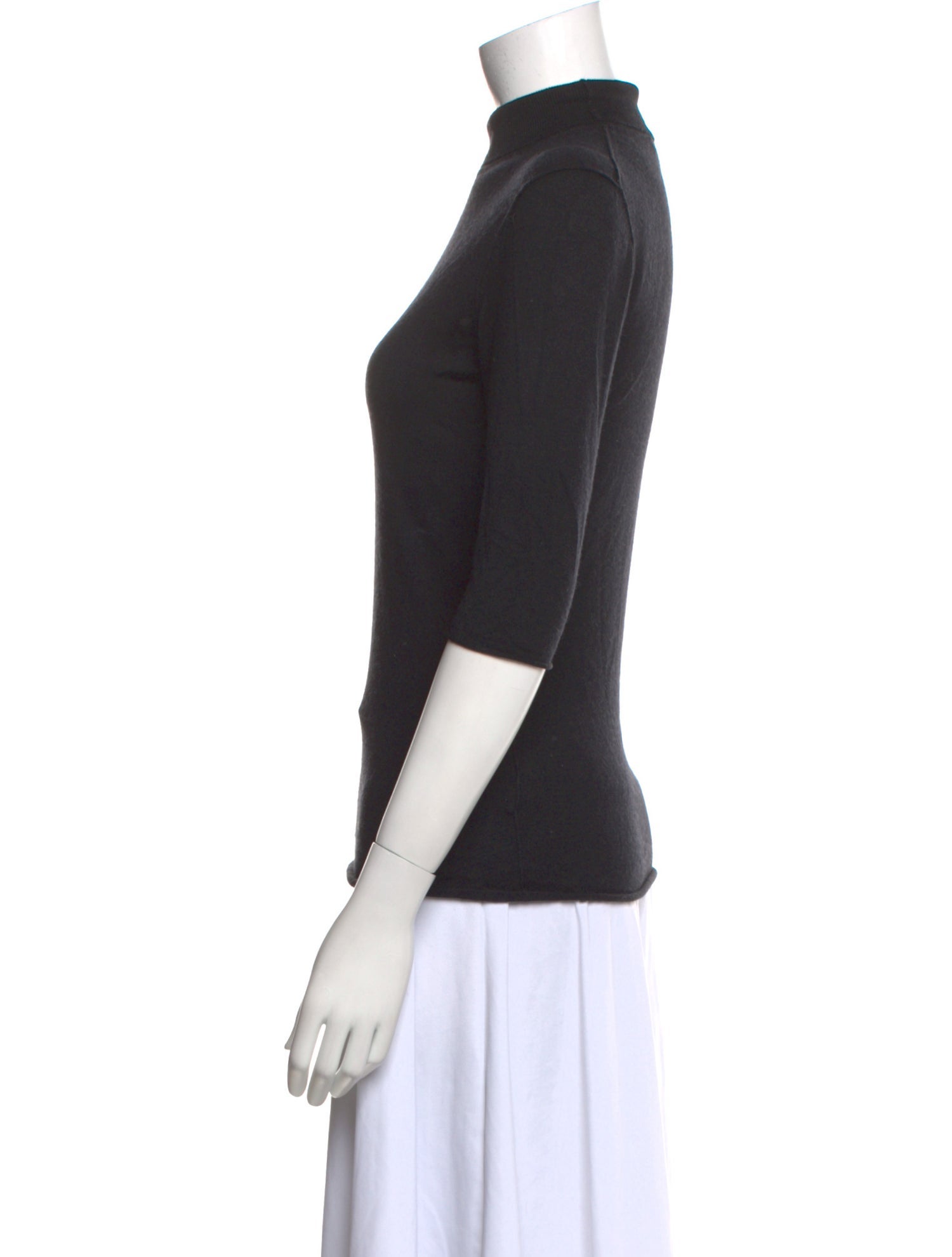 Burberry London Turtleneck Three-Quarter Sleeve Top