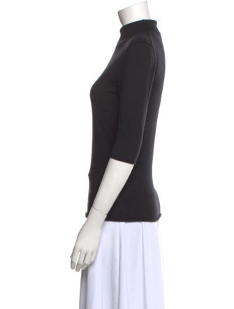 Burberry London Turtleneck Three-Quarter Sleeve Top