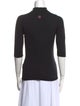 Burberry London Turtleneck Three-Quarter Sleeve Top