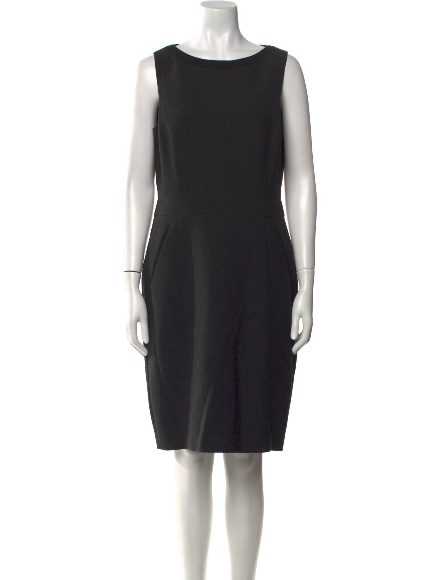 Burberry London Bateau Neckline Knee-Length Dress