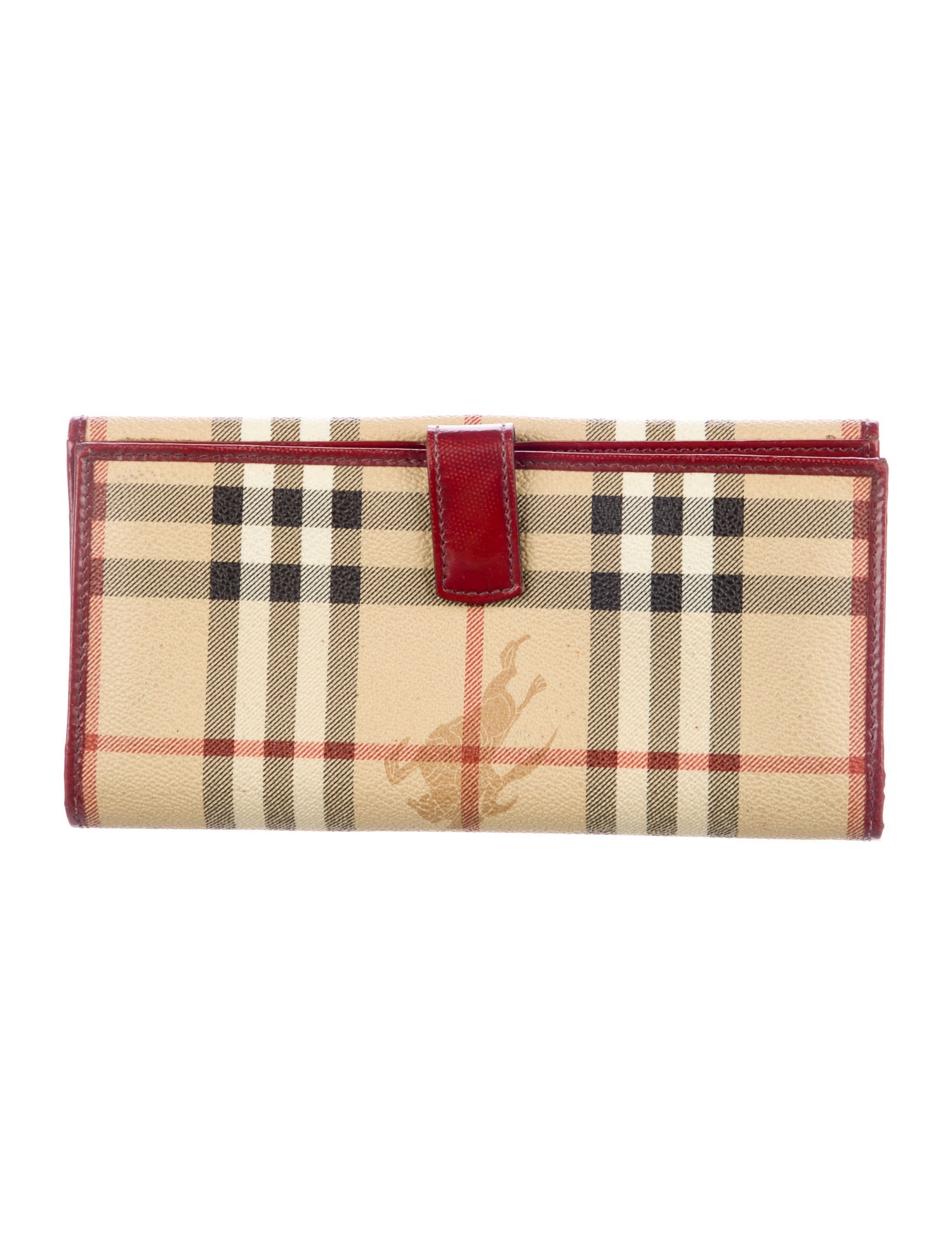 Burberry London Haymarket Check Pattern Printed Continental Wallet
