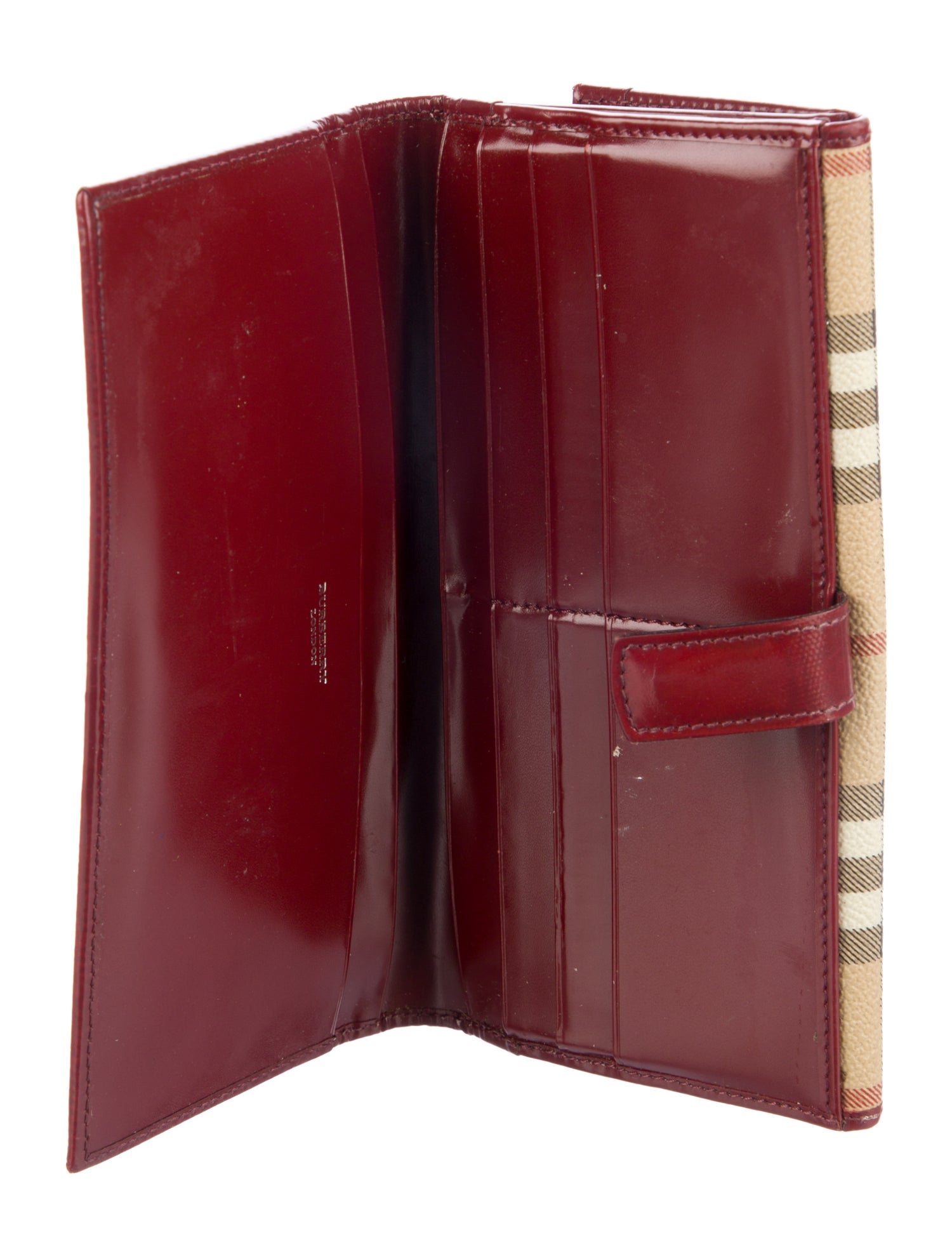 Burberry London Haymarket Check Pattern Printed Continental Wallet