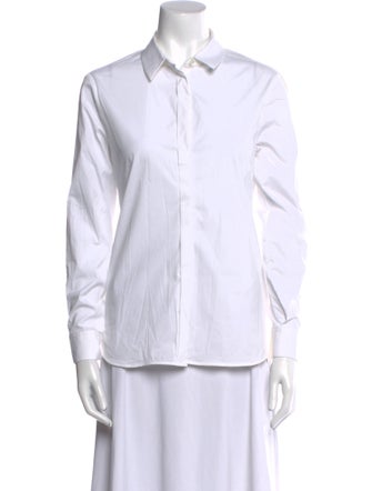 Burberry London Long Sleeve Button-Up Top