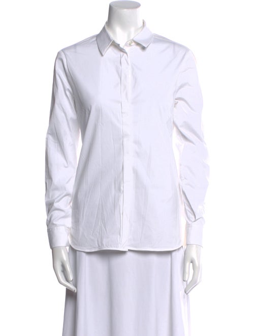 Burberry London Long Sleeve Button-Up Top