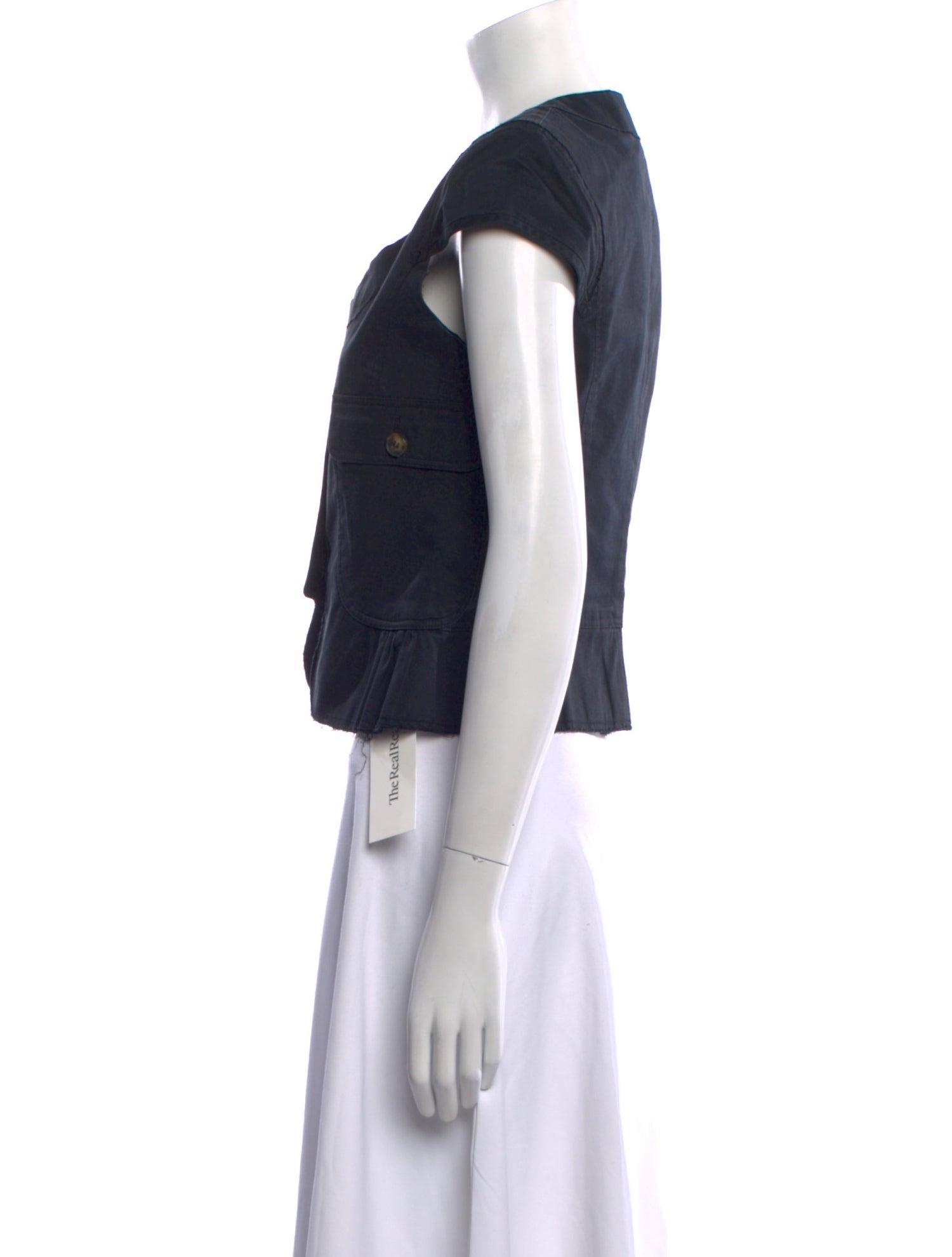 Burberry London Scoop Neck Short Sleeve Crop Top