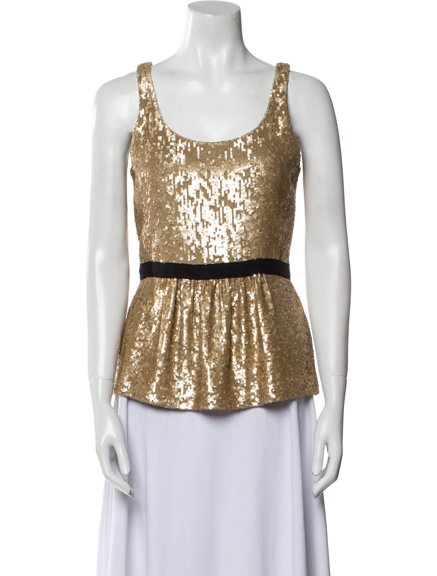 Burberry London Scoop Neck Knee-Length Dress