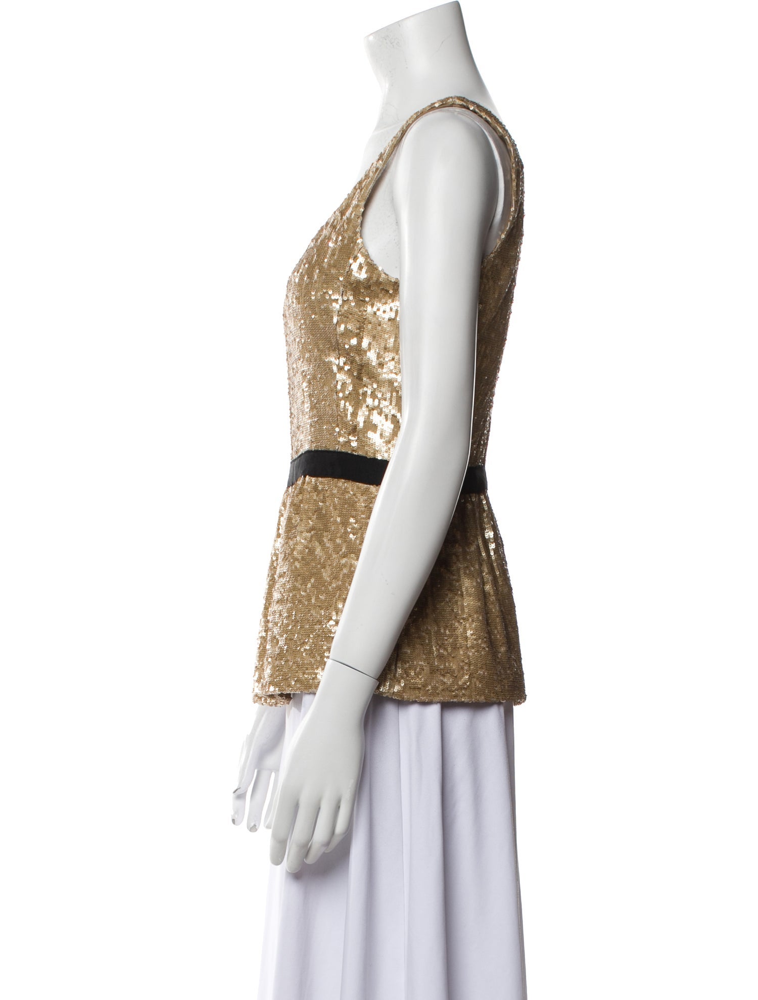 Burberry London Scoop Neck Knee-Length Dress