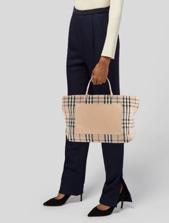 Burberry London House Check Tote