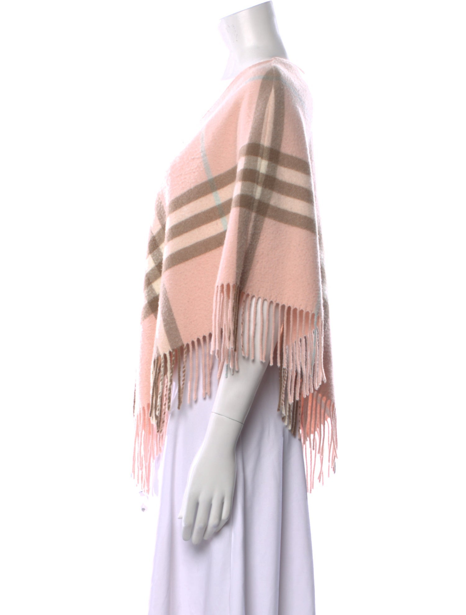 Burberry London Merino Wool Plaid Print Sweater