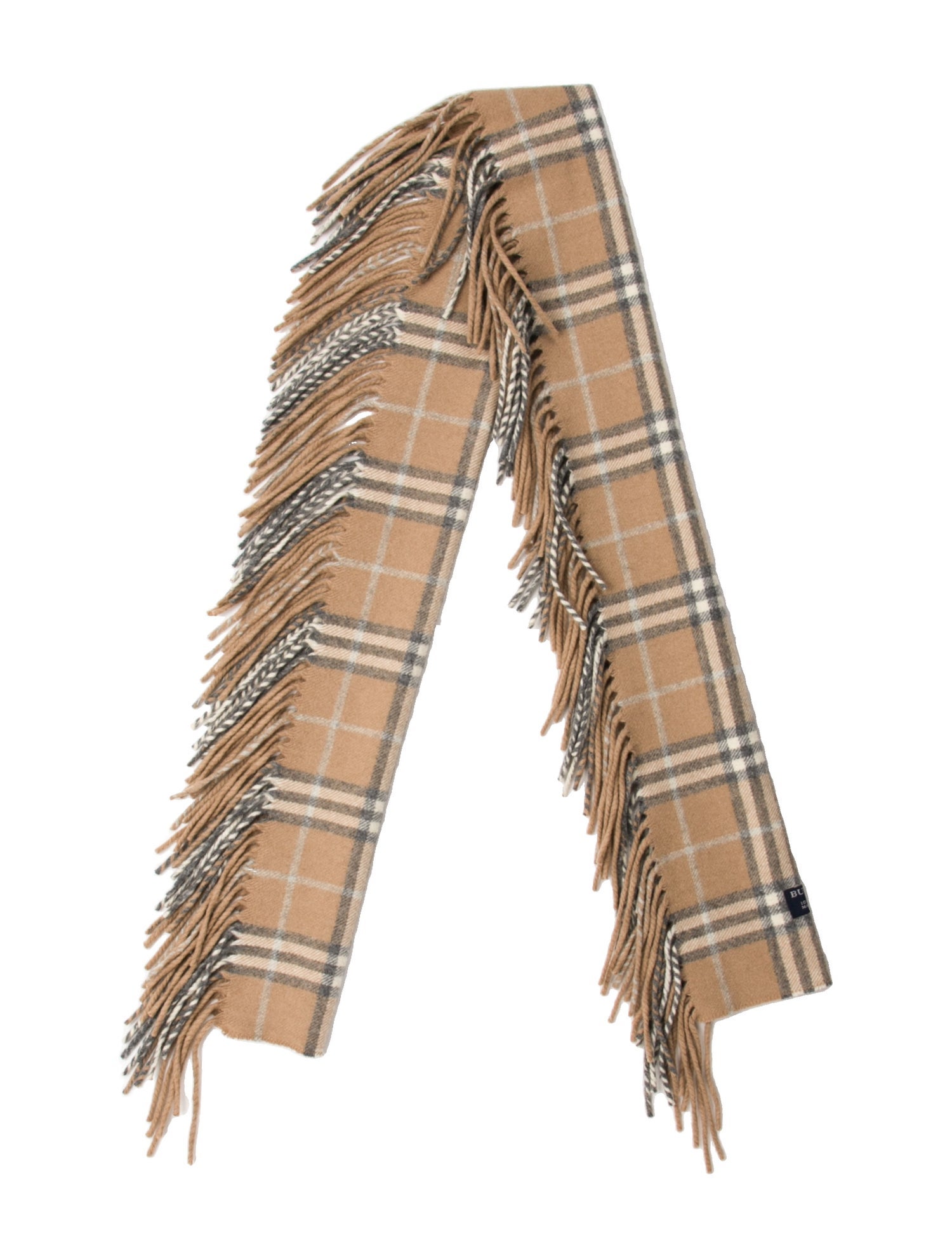 Burberry London Cashmere Nova Check Pattern Scarf