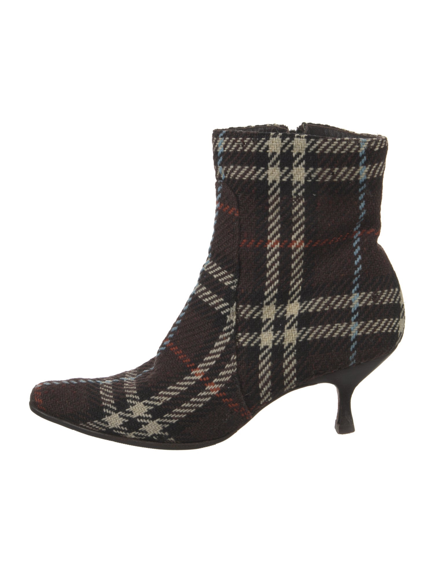 Burberry London Tweed Patterned Sock Boots