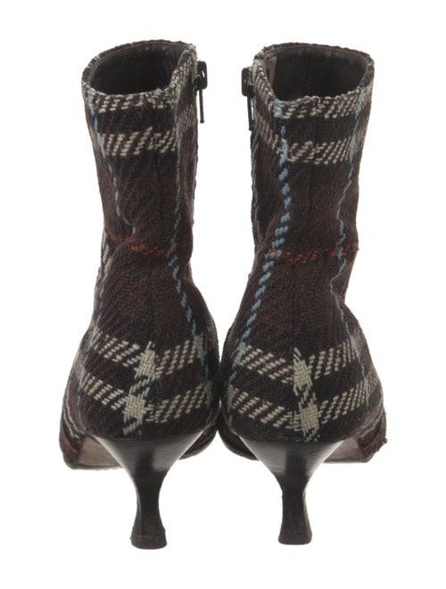 Burberry London Tweed Patterned Sock Boots