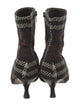 Burberry London Tweed Patterned Sock Boots