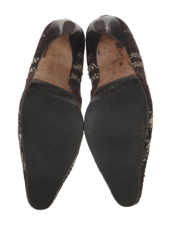 Burberry London Tweed Patterned Sock Boots