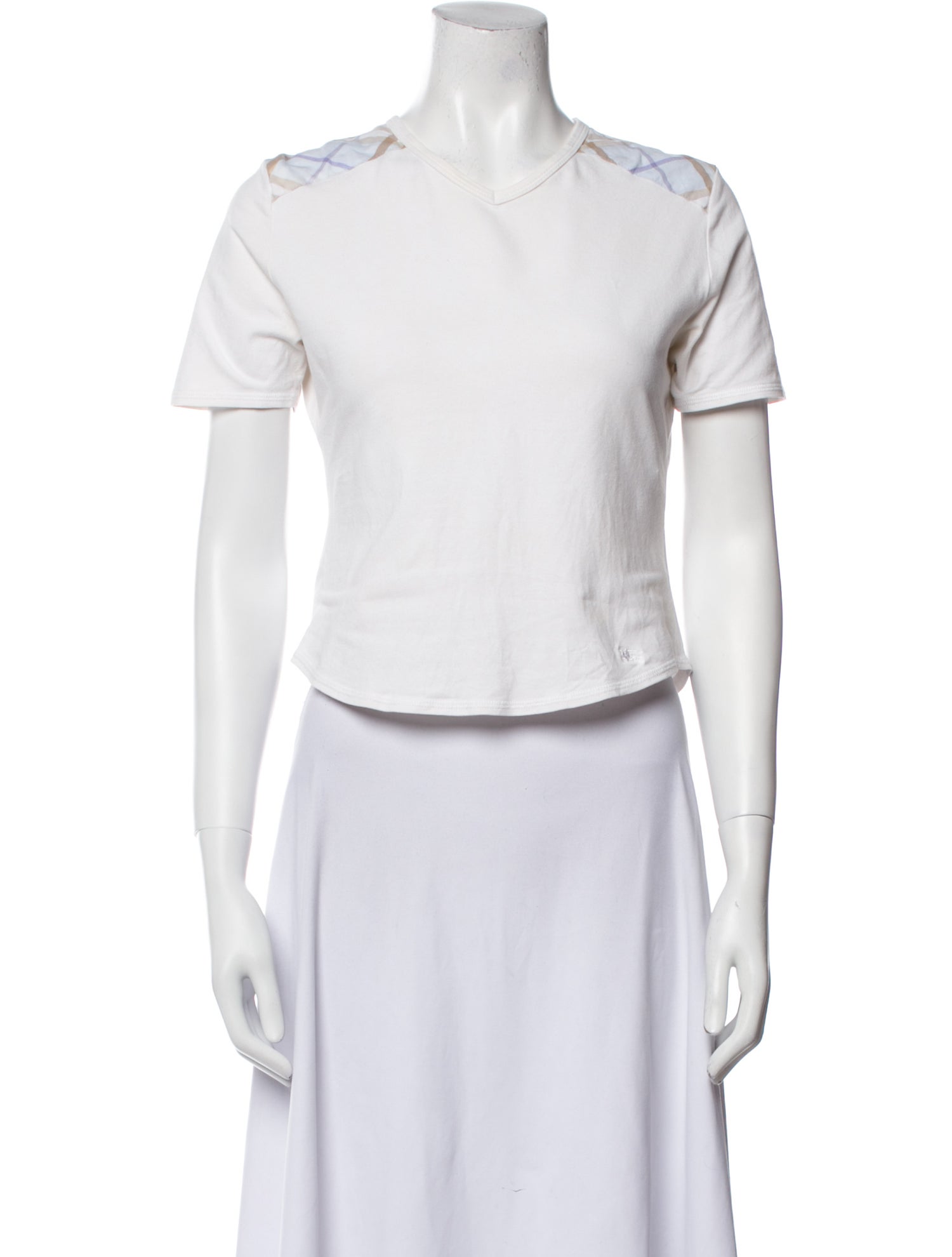 Burberry London Vintage Crew Neck Crop Top