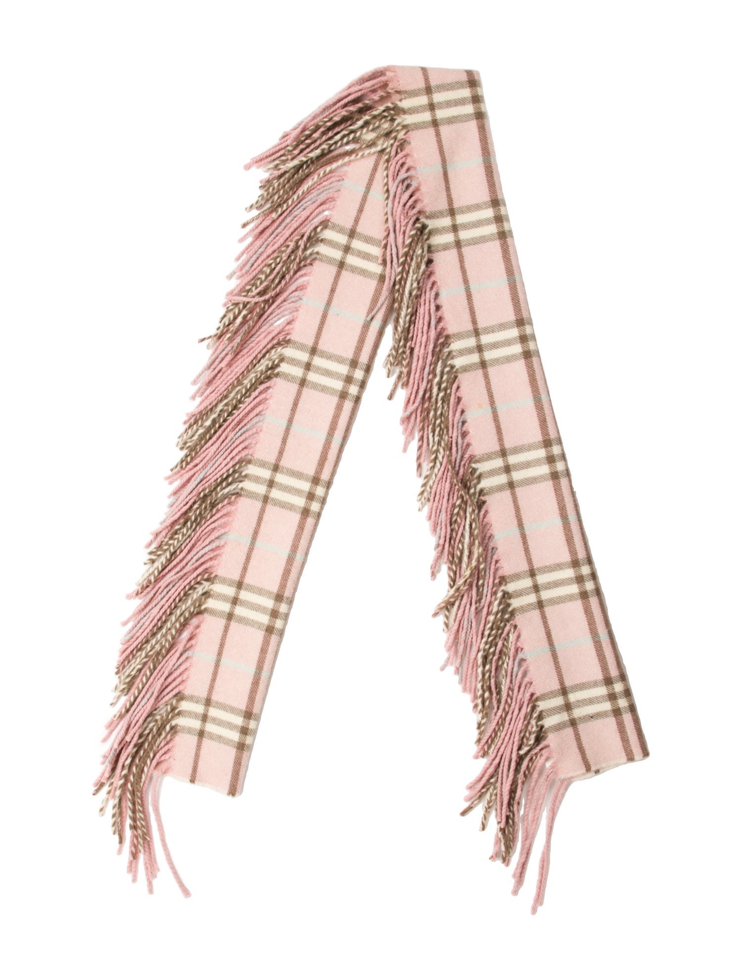 Burberry London Cashmere Nova Check Pattern Scarf