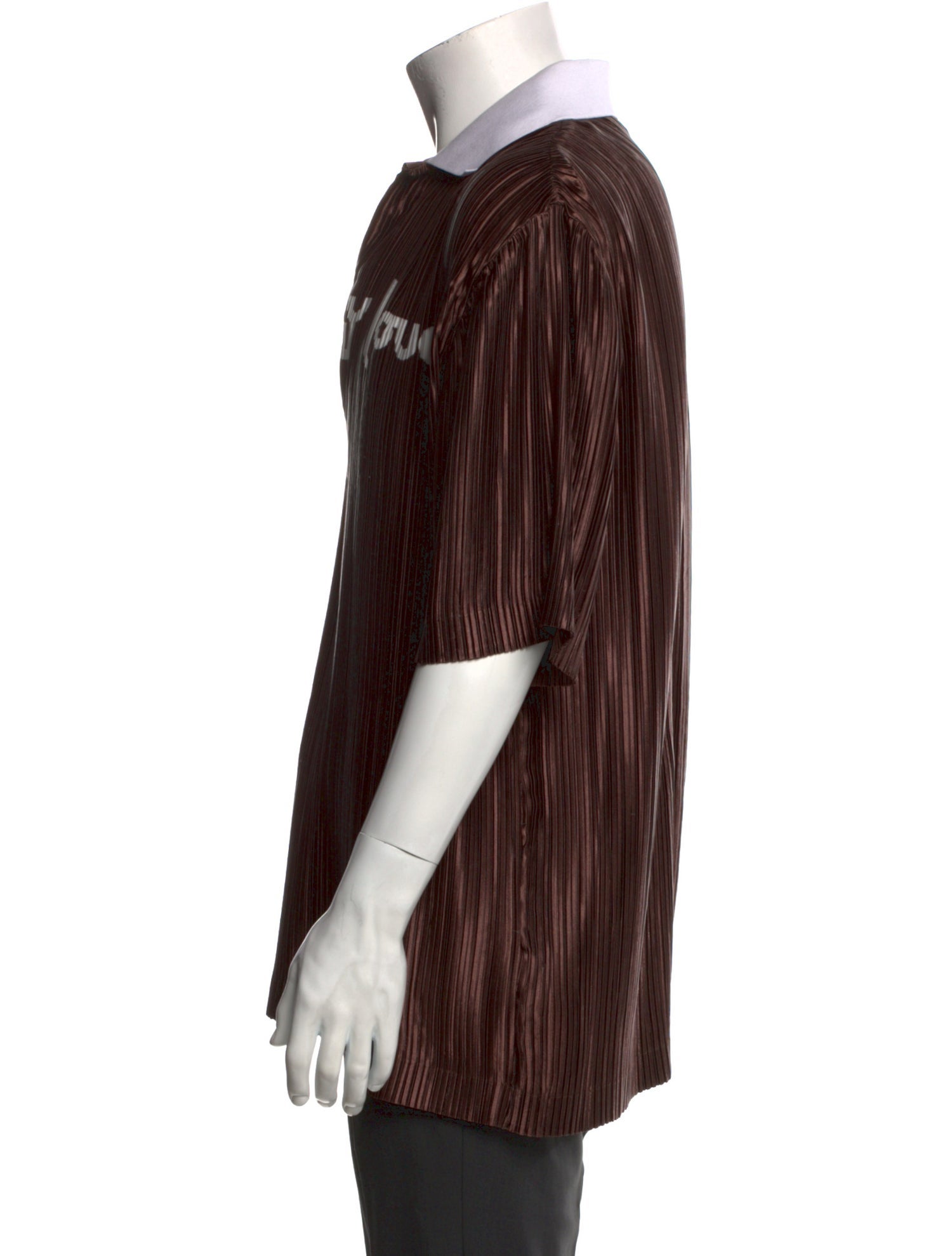 Burberry London Striped Crew Neck Polo Shirt