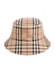 Burberry Neutral Pattern Printed Cotton Bucket Hat