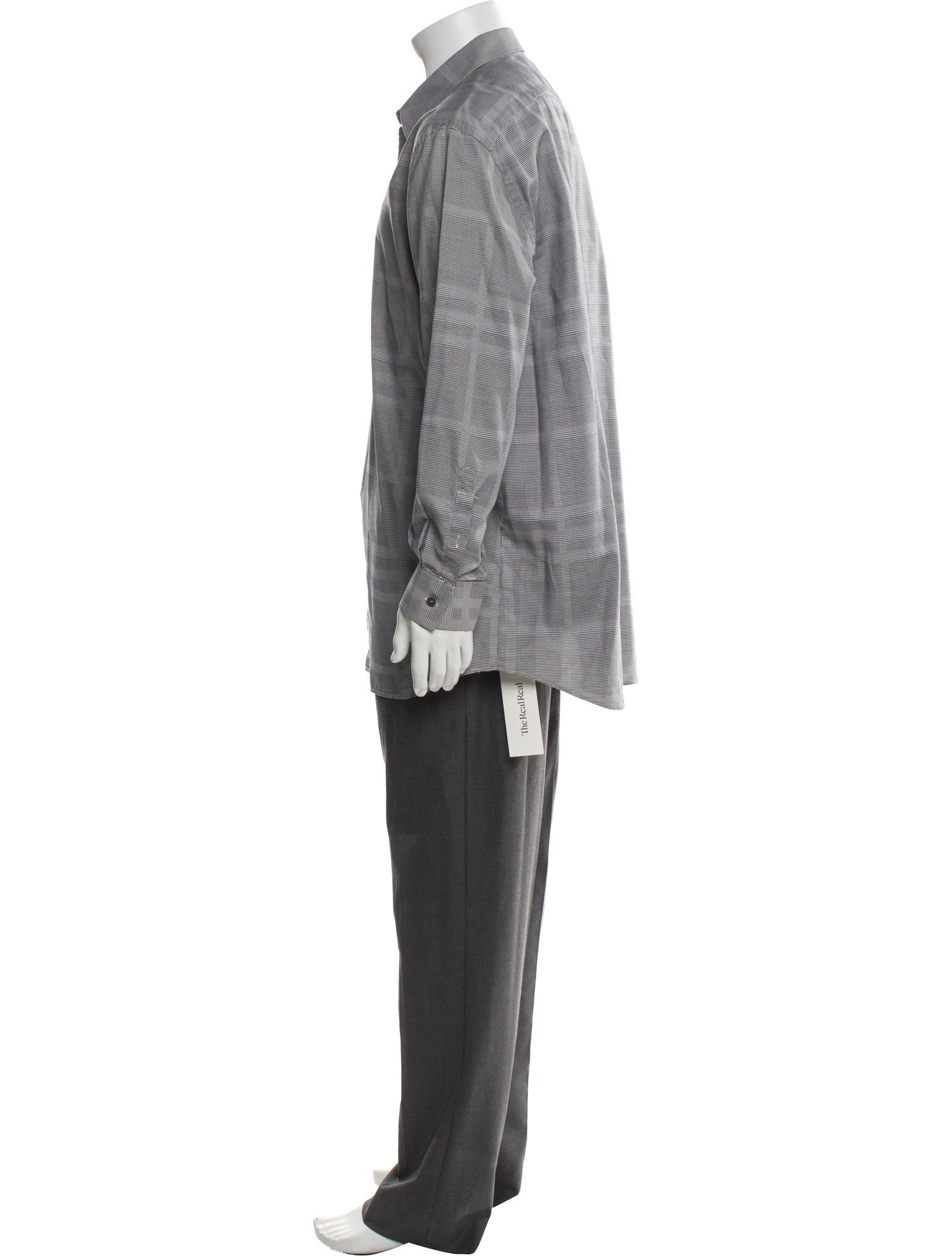 Burberry London Plaid Print Long Sleeve Shirt