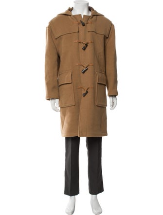 Burberry London Nova Check Pattern Wool Parka