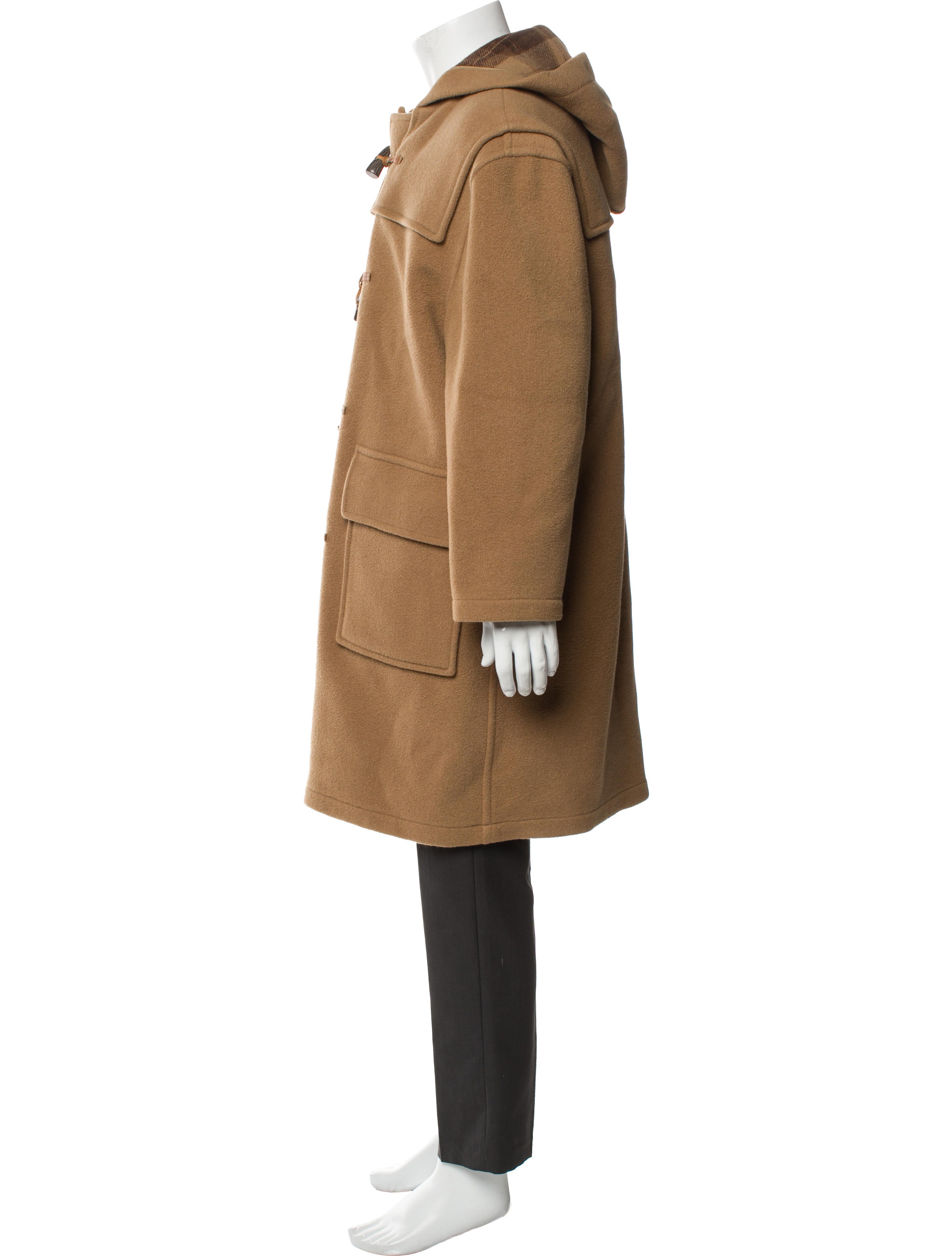 Burberry London Nova Check Pattern Wool Parka