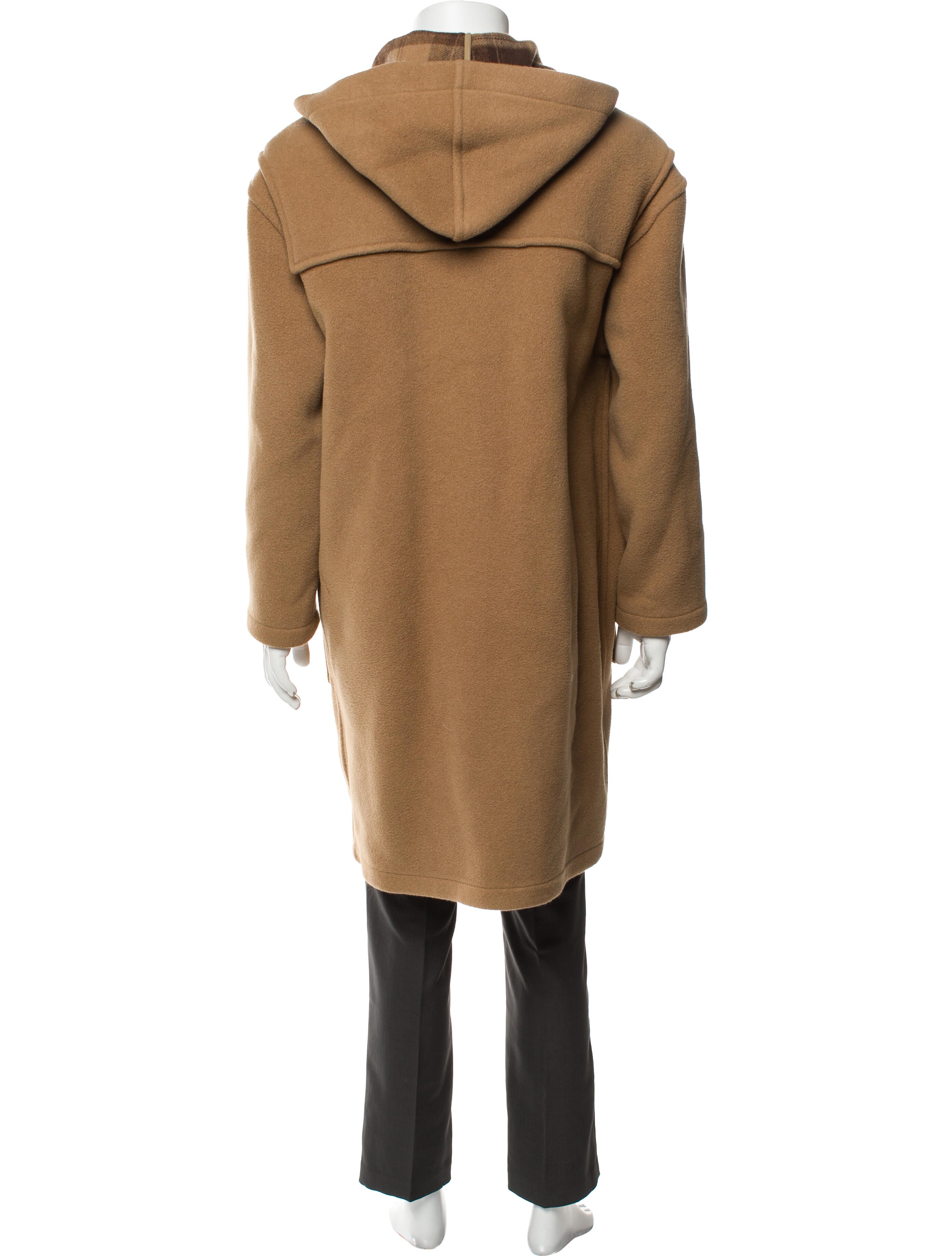 Burberry London Nova Check Pattern Wool Parka