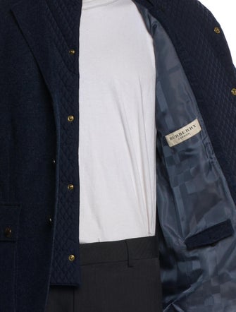 Burberry London Nova Check Pattern Peacoat