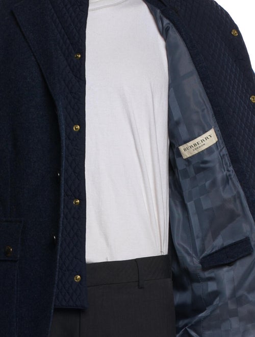 Burberry London Nova Check Pattern Peacoat