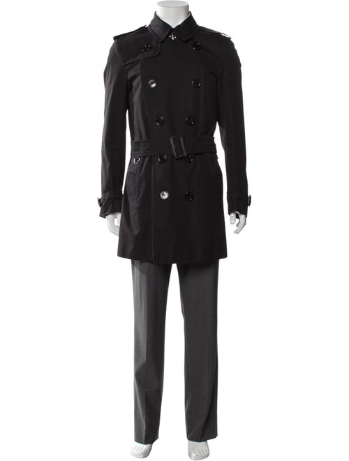 Burberry London Nova Check Pattern Trench Coat