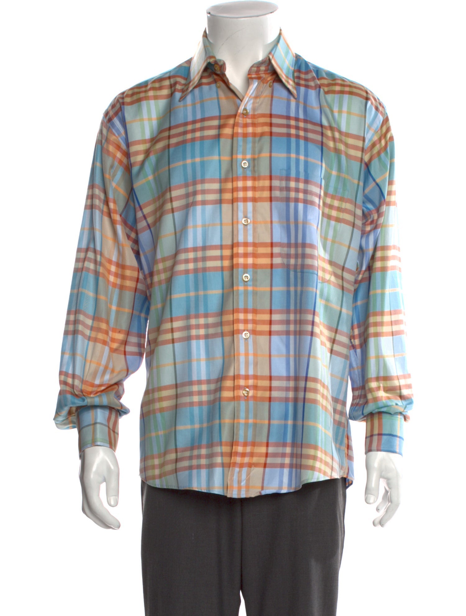 Burberry London Vintage Check Plaid Print Shirt