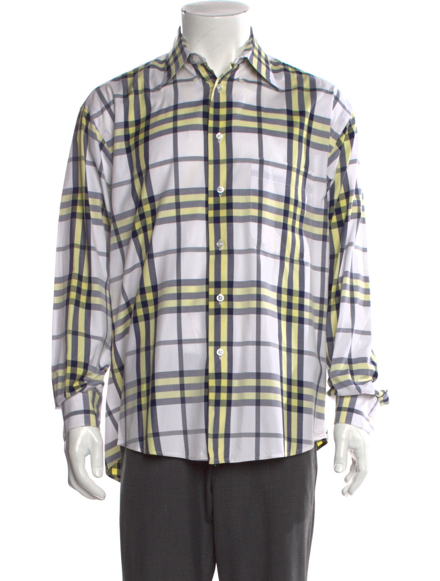Burberry London House Check Pattern Long Sleeve Shirt