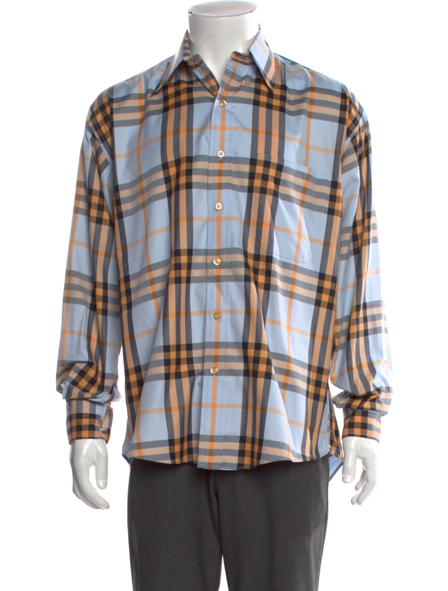 Burberry London Vintage Check Plaid Print Shirt